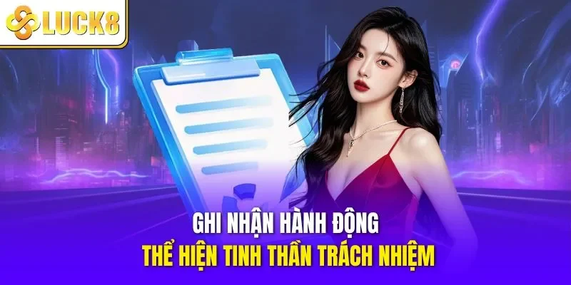 Ghi nhận hành động thể hiện tinh thần trách nhiệm